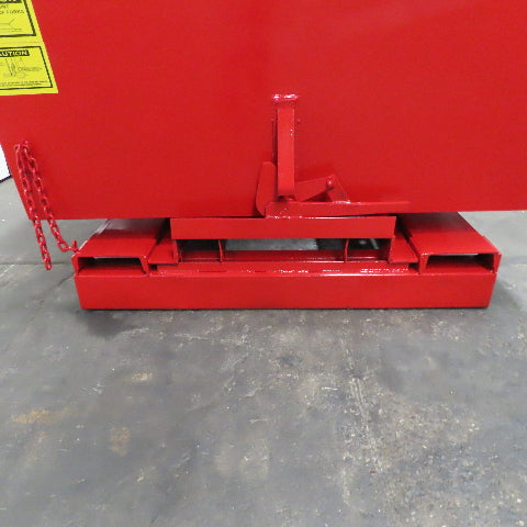 2 Cubic Yard Heavy Duty Self Dumping Trash Scrap Hopper 75" x 60" x 40"