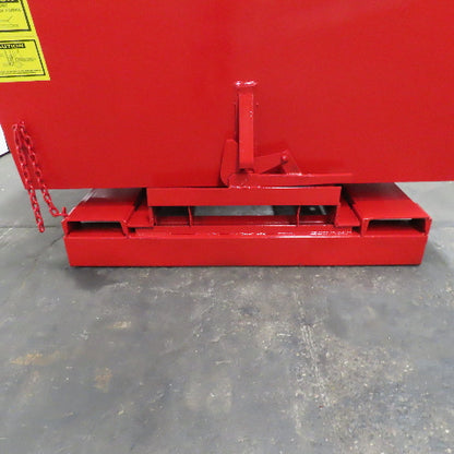 2 Cubic Yard Heavy Duty Self Dumping Trash Scrap Hopper 75" x 60" x 40"