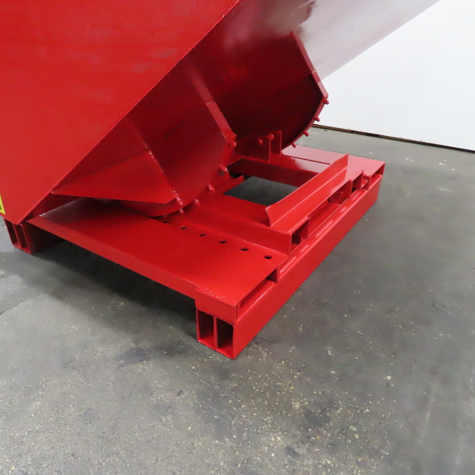 2 Cubic Yard Heavy Duty Self Dumping Trash Scrap Hopper 75" x 60" x 40"