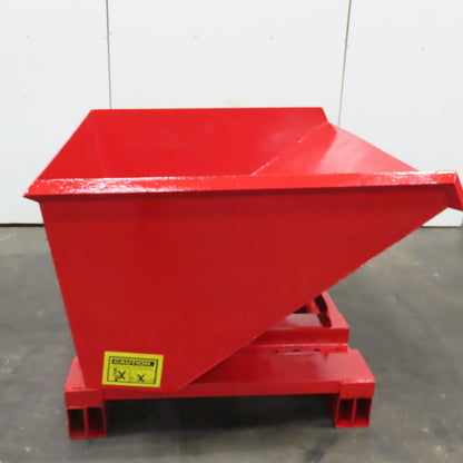 2 Cubic Yard Heavy Duty Self Dumping Trash Scrap Hopper 75" x 60" x 40"