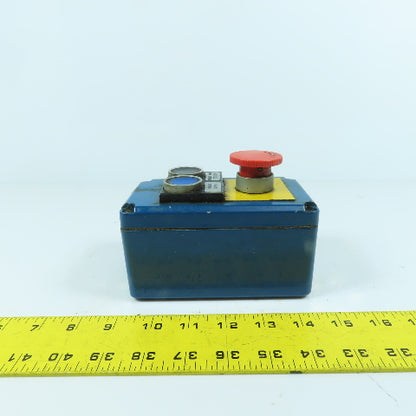 3-Button Machine Control Station (2) Momentary Contact Switches (1 E-Stop Switch