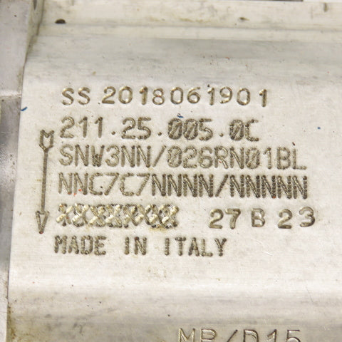 Danfoss 111.10.099.00 Aluminum Hydraulic Gear Pump 211.25.005.0C
