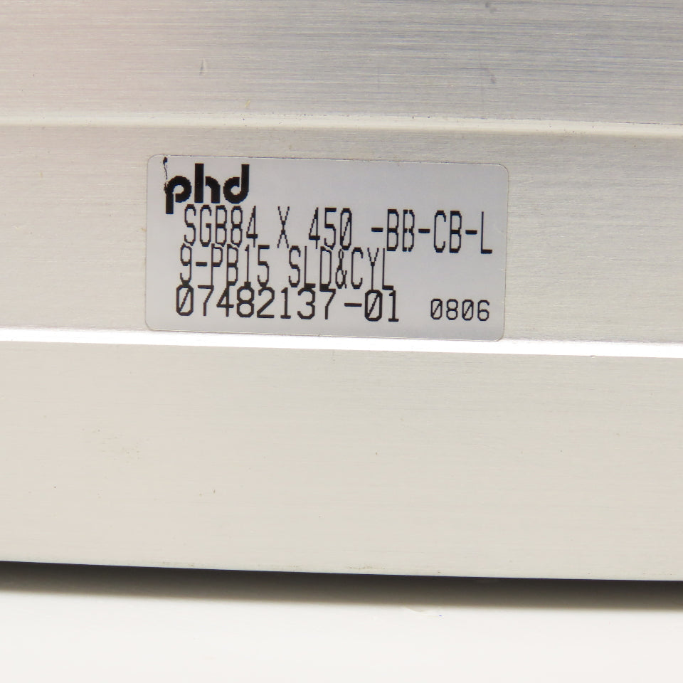 phd SGB84X450-BB-CB-L-9-PB15 450mm Stroke High Load Gantry Pneumatic Slide