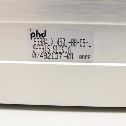 phd SGB84X450-BB-CB-L-9-PB15 450mm Stroke High Load Gantry Pneumatic Slide