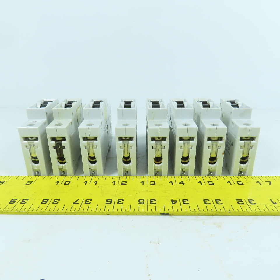 Siemens 5SX2 C2 2A Single Pole Rail Mount Circuit Breaker 277V Max Lot Of 8