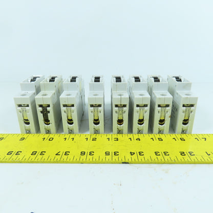 Siemens 5SX2 C2 2A Single Pole Rail Mount Circuit Breaker 277V Max Lot Of 8