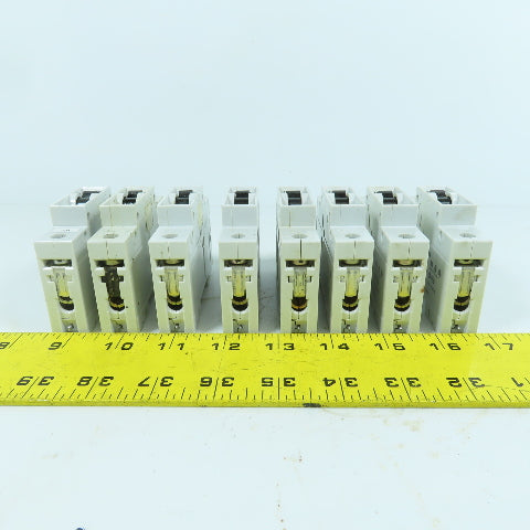 Siemens 5SX2 C2 2A Single Pole Rail Mount Circuit Breaker 277V Max Lot Of 8
