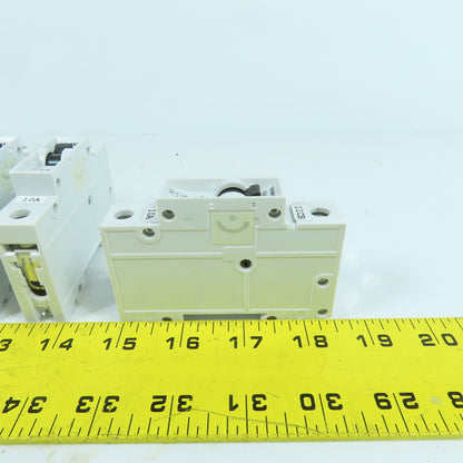 Siemens 5SX2 C10 10A Single Pole Rail Mount Circuit Breaker 277V Max Lot Of 3