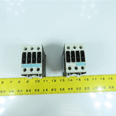Siemens 3RT1023-1B 35A Motor Starter Contactor 600V 1/3-7.5HP 24V DC Coil Lot/2