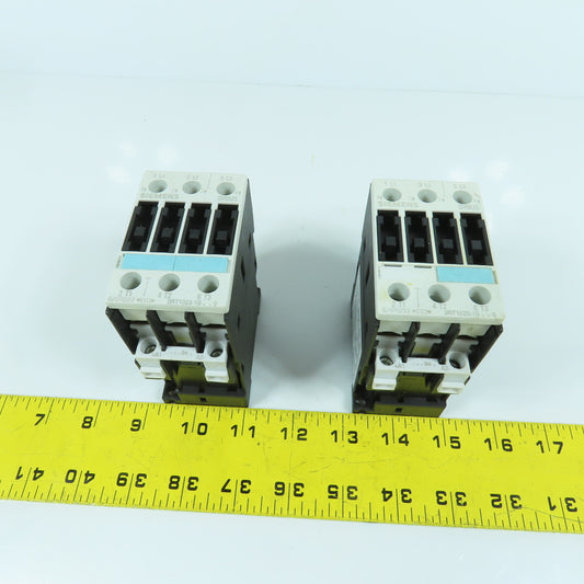 Siemens 3RT1023-1B 35A Motor Starter Contactor 600V 1/3-7.5HP 24V DC Coil Lot/2