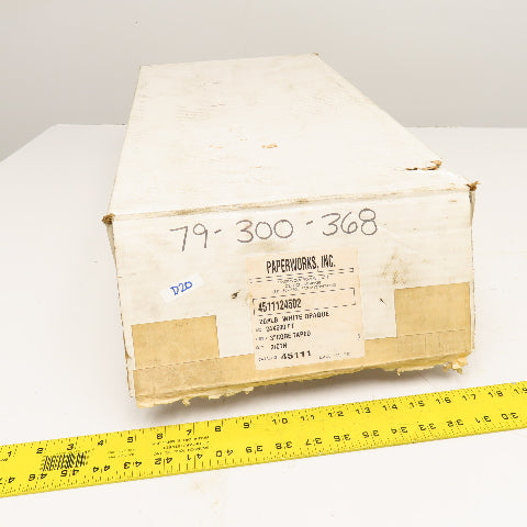 Paperworks Inc. 20#LB White Opaque Roll Paper 24" x 500' Lot Of 2 Rolls