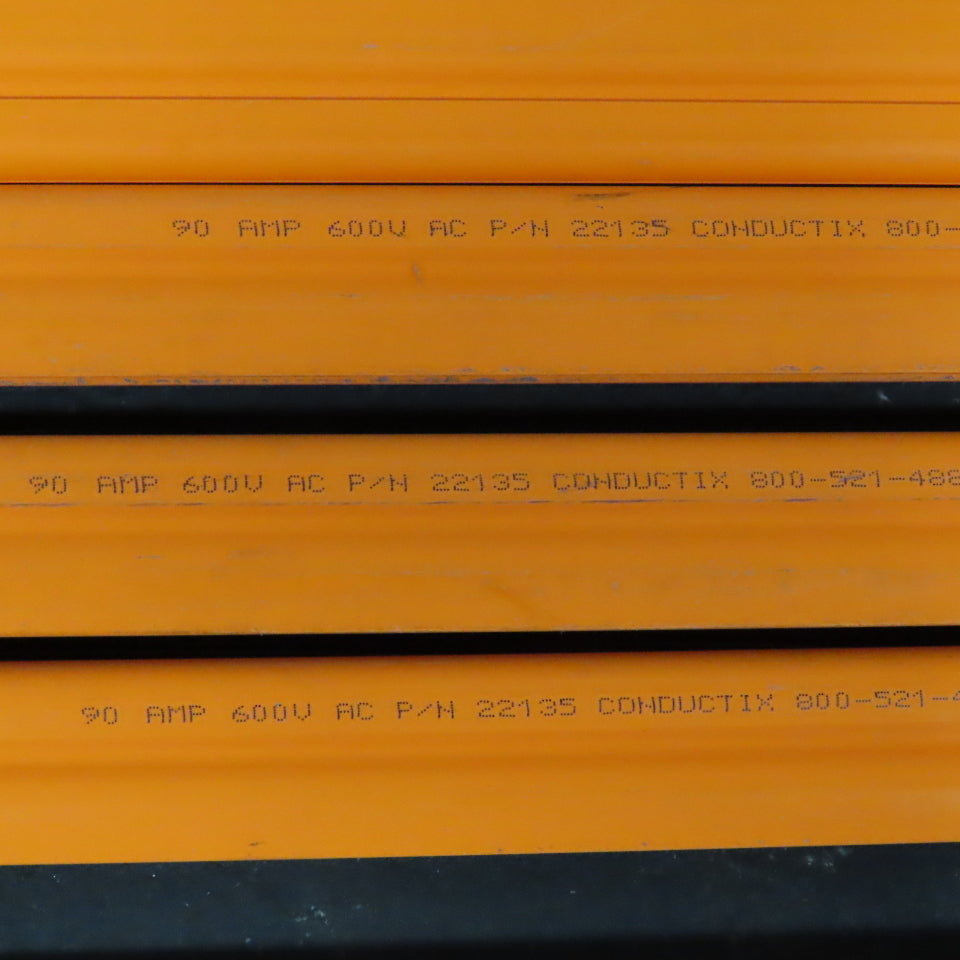 Conductix 22135 8-Bar Conductor Hot Rail 10' Galv. Steel 150' Lot Of 15