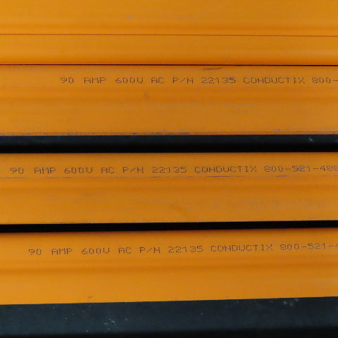 Conductix 22135 8-Bar Conductor Hot Rail 10' Galv. Steel 150' Lot Of 15