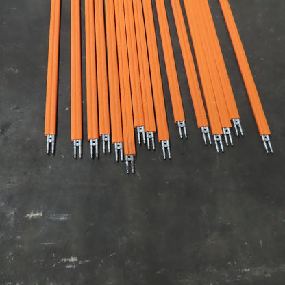 Conductix 22135 8-Bar Conductor Hot Rail 10' Galv. Steel 150' Lot Of 15
