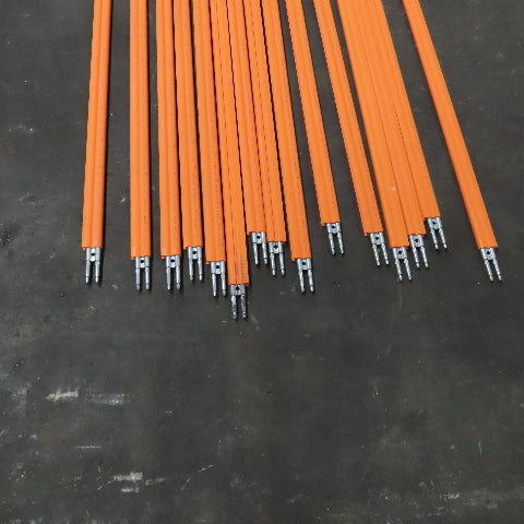 Conductix 22135 8-Bar Conductor Hot Rail 10' Galv. Steel 150' Lot Of 15