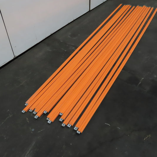 Conductix 22135 8-Bar Conductor Hot Rail 10' Galv. Steel 150' Lot Of 15