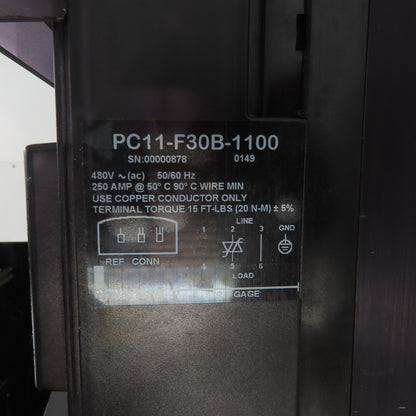 Watlow PC11-F30B-1100 Power Series Solid State Power Control 480VAC 250 Amp