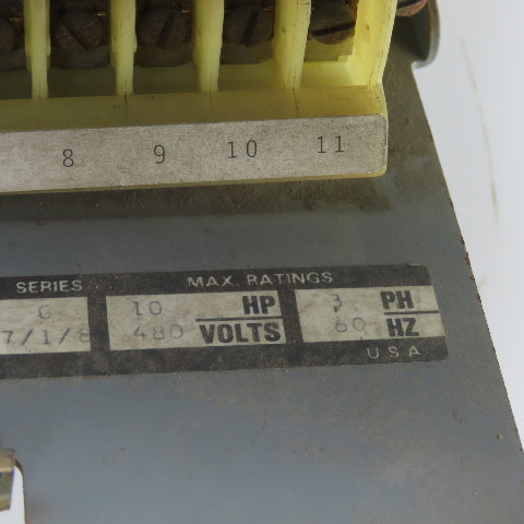 Allen Bradley 2112B-K943927-1 Size 1 Mcc Motor Starter Bucket 10Hp 480V 3 Pole