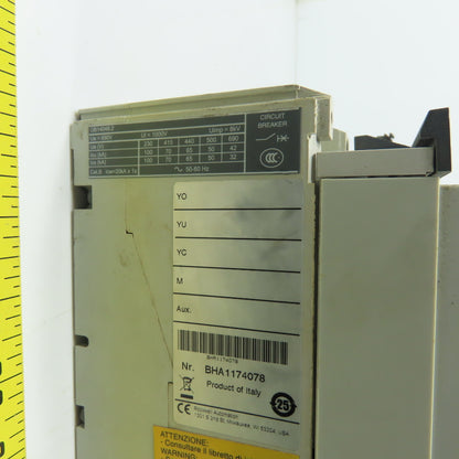 Allen Bradley 140G-N6H3-E12 1200A 3 Pole Circuit Breaker 600V 50/60Hz W/Operator