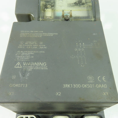 Seimens 3RK1300-0KS01-0AA0 600V AC Motor Starter 0.9-1.25A 3Ph