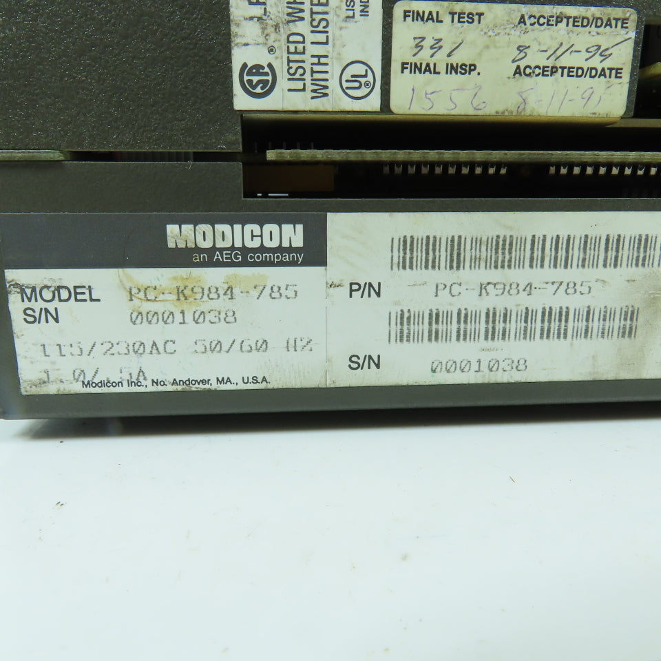 Modicon PC-K984-785 Programmable Controller 115/230V AC