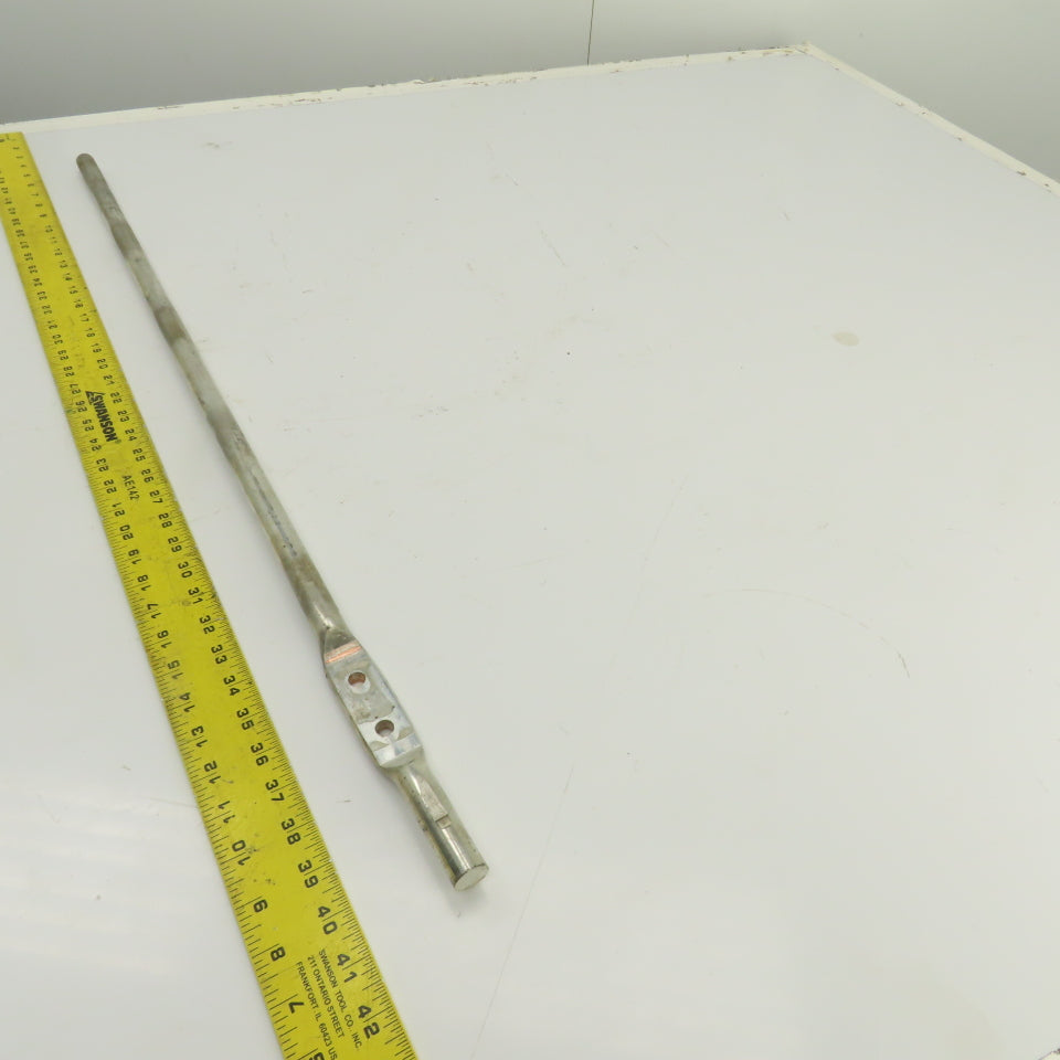 TiN Coated Solid Copper Lug Terminal Rod 3/4"x35-3/4" OAL From Allen Bradley MCC