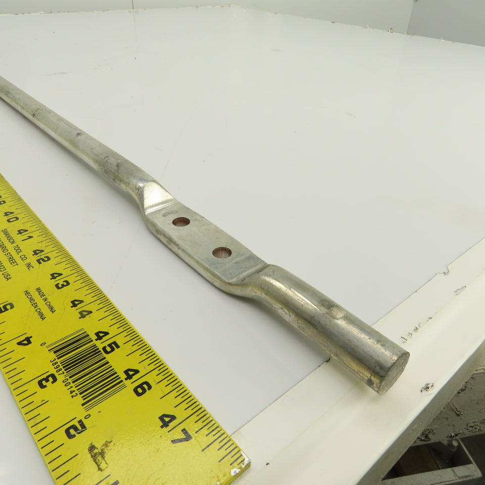 TiN Coated Copper Lug Terminal Rod 3/4" x 48-5/8" OAL From Allen Bradley MCC