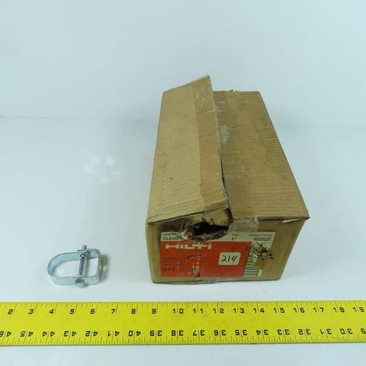 Hilti 00333237 Standard Duty 1" Clevis Hanger Galvanized Box Of 50
