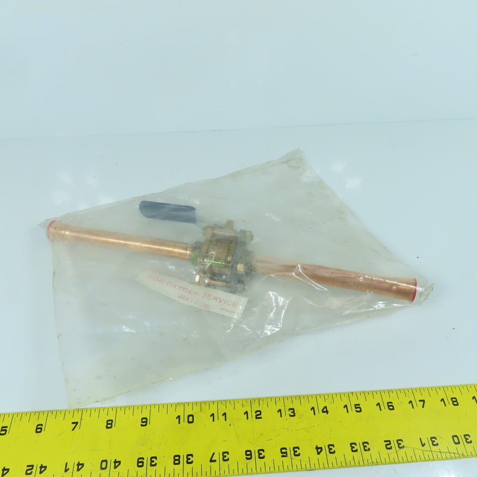 Nibco 595-Y-66 1/2" Oxygen Service Ball Valve 316SS New Sealed