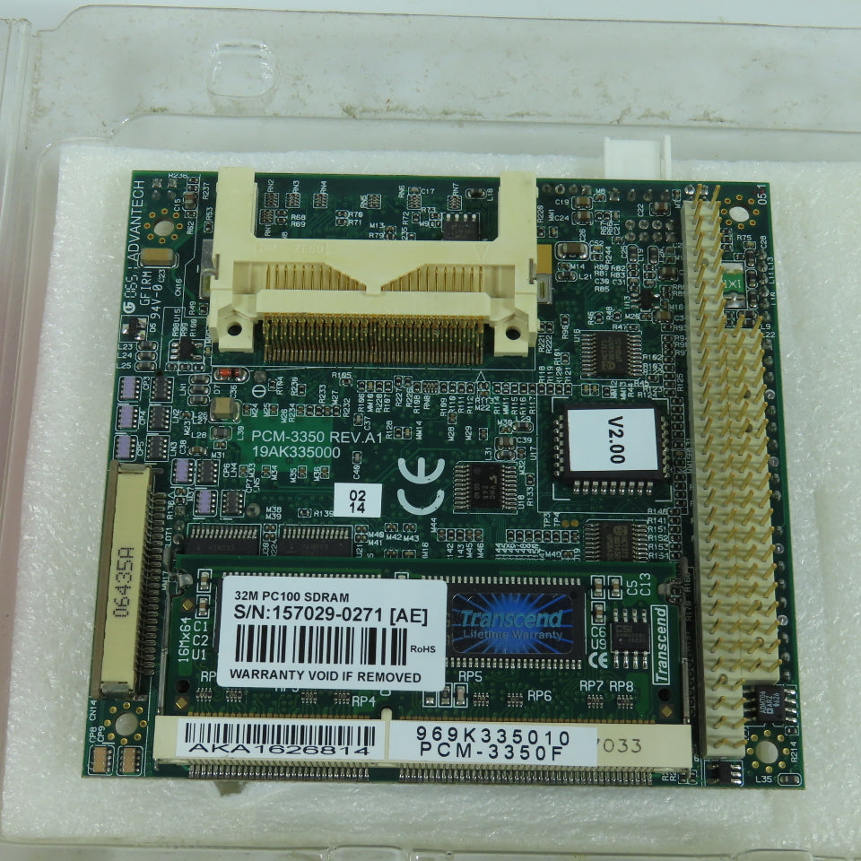 Advantech PCM-3350F Computer Motherboard CPU With 32M PC100 SDRAM New
