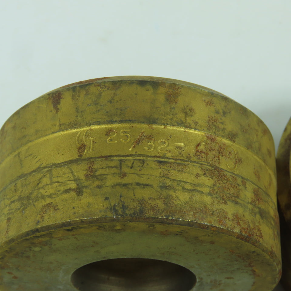 419 Round Center Die 25/32" ID x 2-3/8" OD Lot Of 2