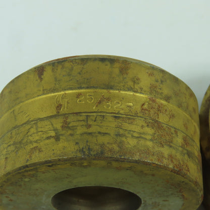 419 Round Center Die 25/32" ID x 2-3/8" OD Lot Of 2