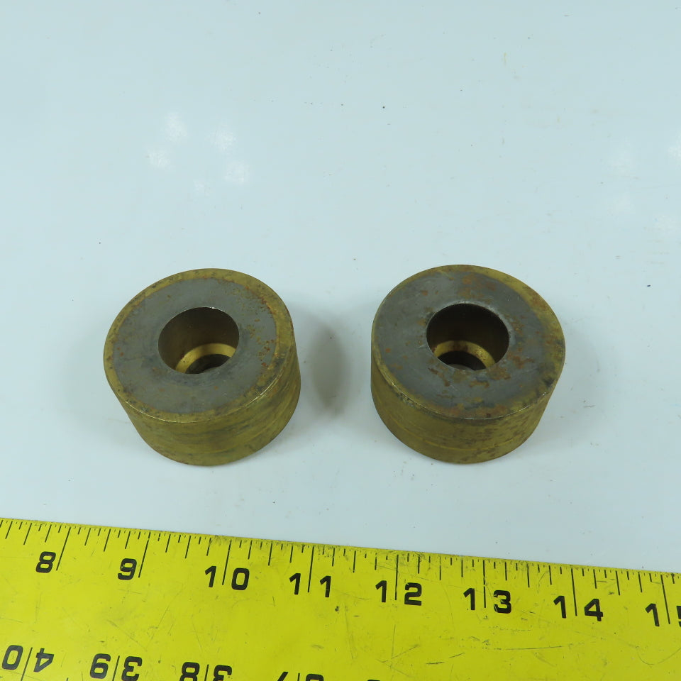 419 Round Center Die 25/32" ID x 2-3/8" OD Lot Of 2