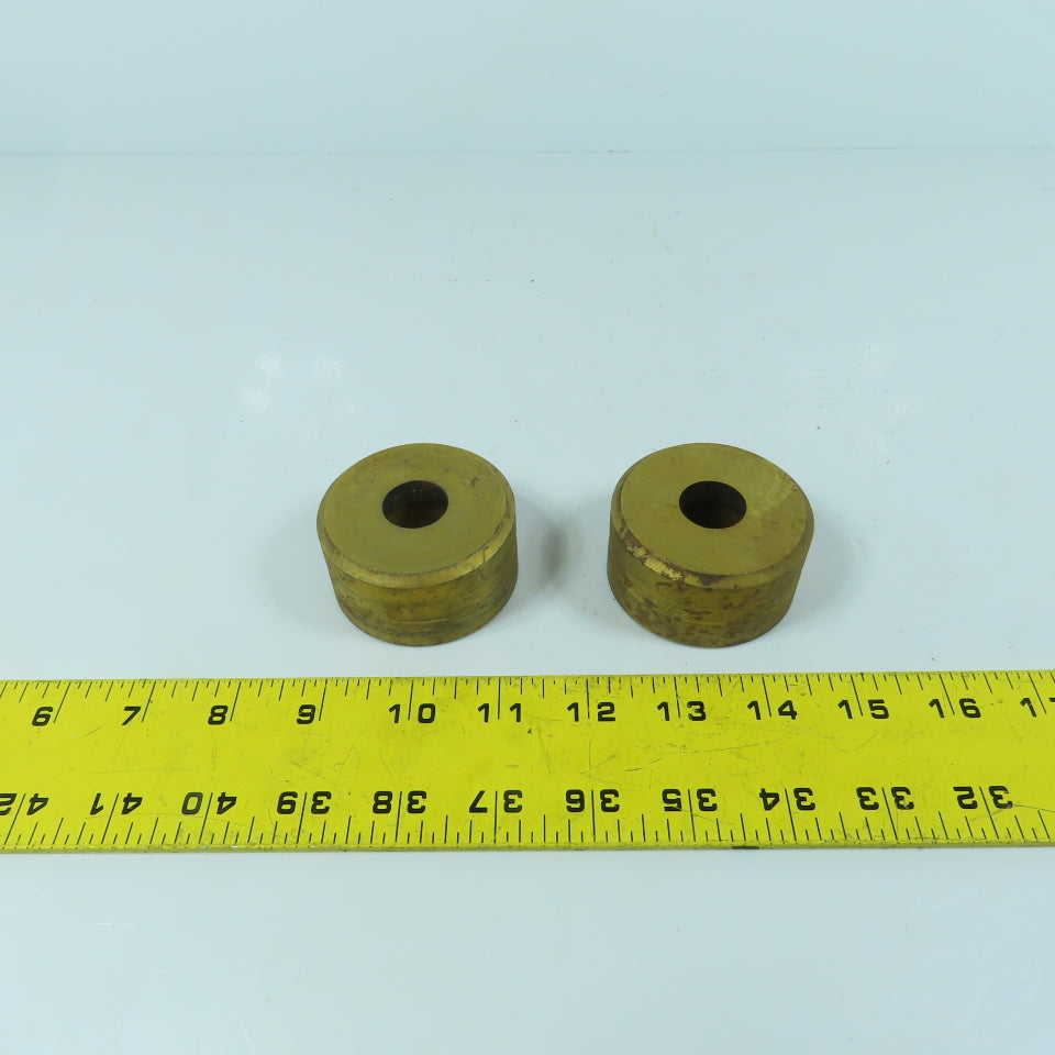 419 Round Center Die 25/32" ID x 2-3/8" OD Lot Of 2