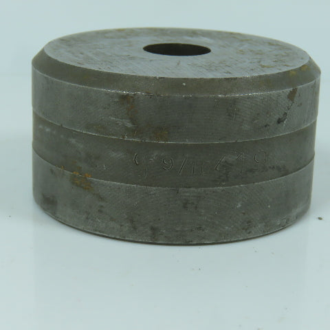 419 Round Center Die 9/16" ID x 2-3/8" OD Lot Of 2
