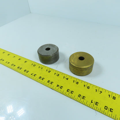 419 Round Center Die 9/16" ID x 2-3/8" OD Lot Of 2
