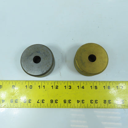 419 Round Center Die 9/16" ID x 2-3/8" OD Lot Of 2