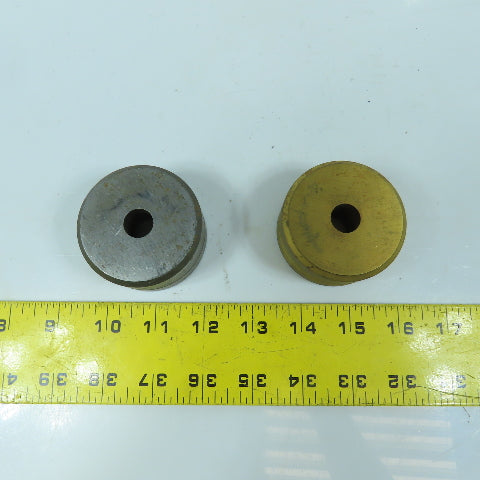 419 Round Center Die 9/16" ID x 2-3/8" OD Lot Of 2