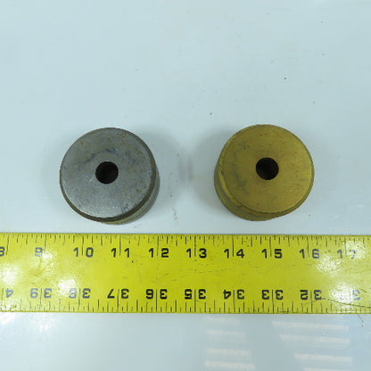 419 Round Center Die 9/16" ID x 2-3/8" OD Lot Of 2