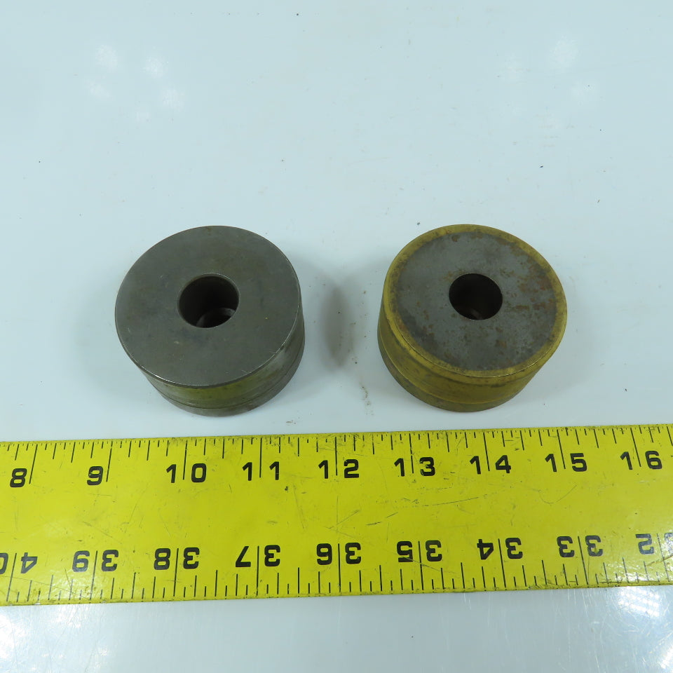 419 Round Center Die 9/16" ID x 2-3/8" OD Lot Of 2