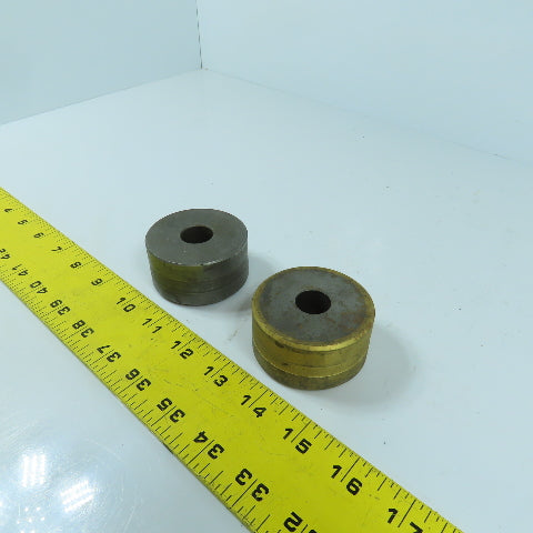 419 Round Center Die 9/16" ID x 2-3/8" OD Lot Of 2