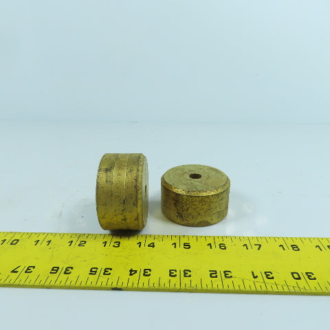 419 Round Center Die 7/16" ID x 2-3/8" OD x 1-1/4" H Lot Of 2