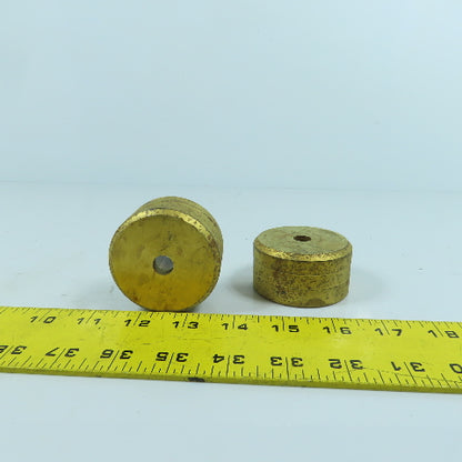 419 Round Center Die 7/16" ID x 2-3/8" OD x 1-1/4" H Lot Of 2