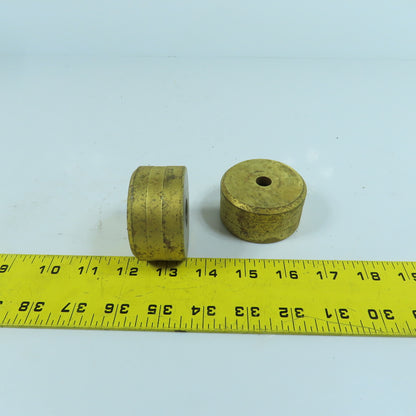 419 Round Center Die 7/16" ID x 2-3/8" OD x 1-1/4" H Lot Of 2