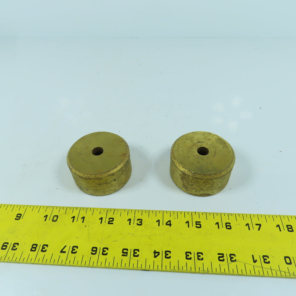 419 Round Center Die 7/16" ID x 2-3/8" OD x 1-1/4" H Lot Of 2