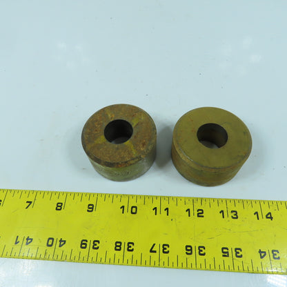 419 Round Center Die 29/32" ID x 2-3/8" OD x 1-1/4" H Lot Of 2