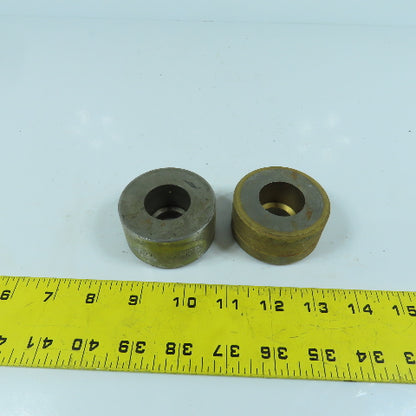 419 Round Center Die 29/32" ID x 2-3/8" OD x 1-1/4" H Lot Of 2