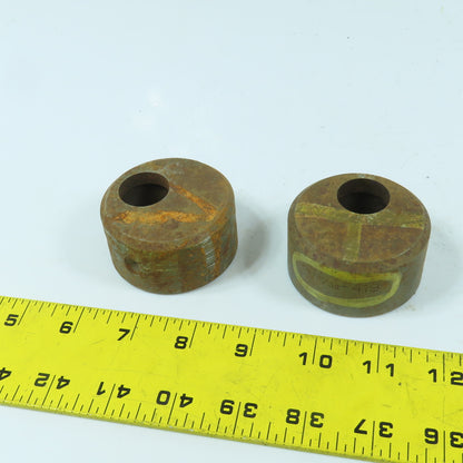 C3600 419 Round Offset Die 29/32" ID x 2-3/8" OD x 1-1/4" H Lot Of 2