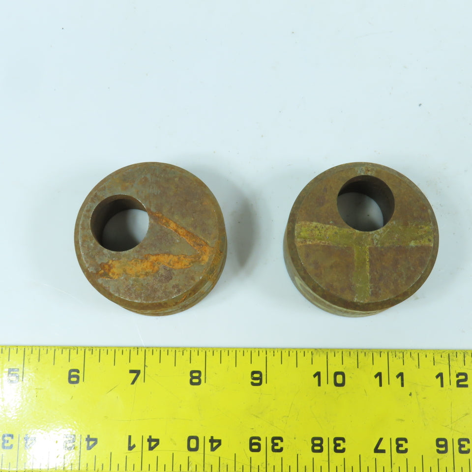C3600 419 Round Offset Die 29/32" ID x 2-3/8" OD x 1-1/4" H Lot Of 2