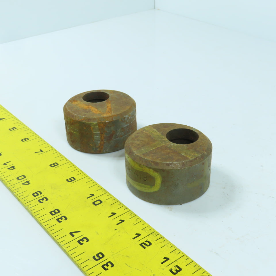 C3600 419 Round Offset Die 29/32" ID x 2-3/8" OD x 1-1/4" H Lot Of 2